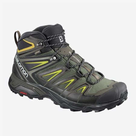 Salomon X ULTRA 3 MID GTX Wanderstiefel Herren Olivgrün [6PMR-V]